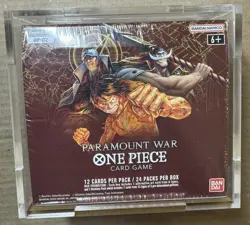 One Piece Paramount War Booster Box OP-02 Factory Sealed +acrylic case English - Image 1