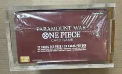 One Piece Paramount War Booster Box OP-02 Factory Sealed +acrylic case English - Image 4