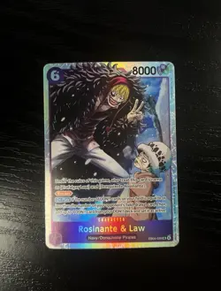 Rosinante & Law EB04-038 SR - THE AZURE SEA'S SEVEN ENGLISH OP14 - One Piece TCG - Image 1