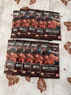 One Piece Paramount War OP-02 Booster Packs Lot of 10 English - Image 1