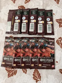 One Piece Paramount War OP-02 Booster Packs Lot of 10 English - Image 2