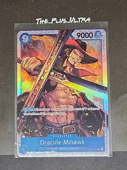 One Piece Romance Dawn Dracule Mihawk OP01-070 NM Foil Super Rare - Image 1