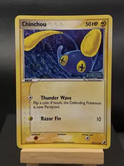Pokemon Card Chinchou Reverse Holo STAMPED EX Unseen Forces Light Play - Image 1