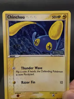 Pokemon Card Chinchou Reverse Holo STAMPED EX Unseen Forces Light Play - Image 2