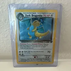 Dark Dragonite 5/82 Team Rocket 2000 Holo Rare WOTC Pokemon Card TCG - Image 1