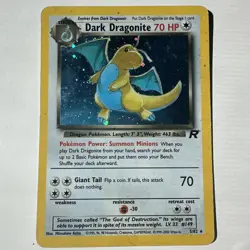Dark Dragonite 5/82 Team Rocket 2000 Holo Rare WOTC Pokemon Card TCG - Image 3