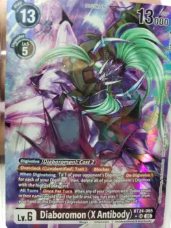 Digimon Card Game Diaboromon X Antibody BT24-065 Super Rare NM - Image 1
