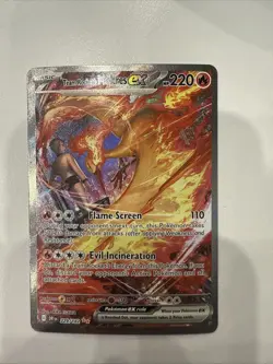 Pokemon TCG Team Rockets Moltres EX Holo Card 229/182 Sir NM Read Desc - Image 1