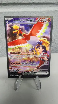 Pokemon TCG Ethan's Ho-Oh EX Card 230/182 SIR Destined Rivals English - Image 1