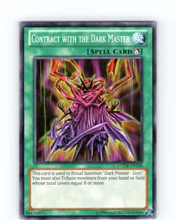 Yu-Gi-Oh TCG Contract With The Dark Master LCYW-EN128 Unlimited Common Card NM - Image 1