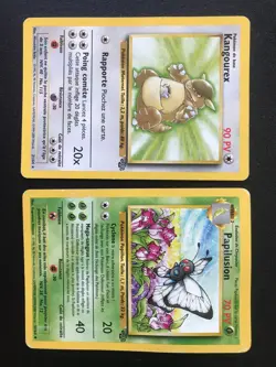 10 French Pokemon cards lot Jungle set Kangaskhan Butterfree Nidorina Rapidash.. - Image 2