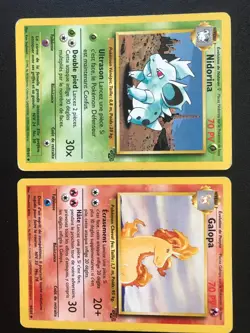 10 French Pokemon cards lot Jungle set Kangaskhan Butterfree Nidorina Rapidash.. - Image 4
