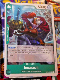One Piece Two Legends Card Game English Carte Pre-Release Inuarashi OP08-022 - Image 1