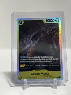 Gecko Moria SR OP14-104 The Azure Sea's Seven Foil One Piece Card Game - Image 1