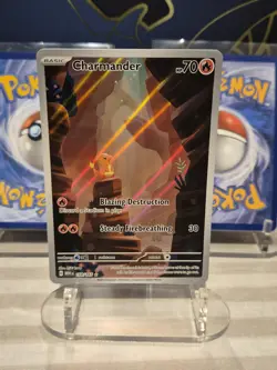 Pokemon Charmander TCG Scarlet Violet 151 Card 168/165 Art Rare English NM Tcg - Image 1