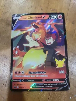 Lance's Charizard V SWSH133 Sword & Shield Black Star Promo Holo Pokemon Card NM - Image 1