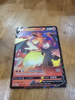 Lance's Charizard V SWSH133 Sword & Shield Black Star Promo Holo Pokemon Card NM - Image 2