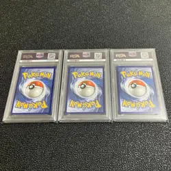 English version [PSA9] Pokemon Card Charizard, Blastoise, Venusaur 3 consecutive - Image 4