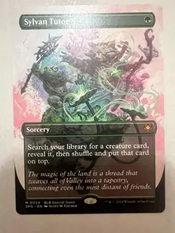 Sylvan Tutor M0059 Regular (Borderless) Special Guests Magic the Gathering NM - Image 1