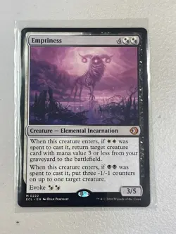MTG Emptiness #0222 Lorwyn Eclipsed Mythic Rare NM IN HAND - Image 1