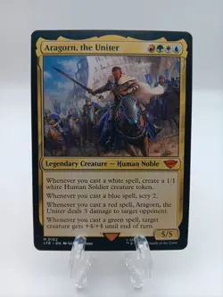 Aragorn, the Uniter MTG Lord of the Rings: Tales of Middle Edges M 0192 Non-Foil - Image 1
