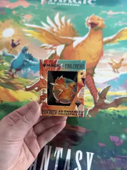 Chocobo Racing Poster and Pin Set Final Fantasy x MTG Square Enix Promo - Image 3