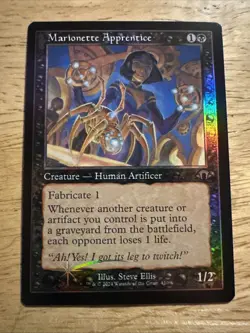 Marionette Apprentice (Retro Frame) #410 (Foil) NM Modern Horizons 3 Magic MTG - Image 1