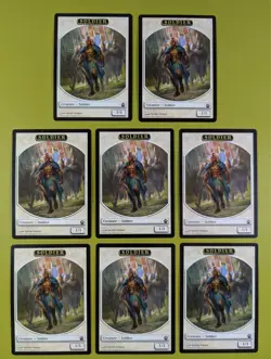 8 Soldier Token (Velinov) Theros Magic the Gathering MTG 8 - Image 1