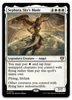 Sephara, Sky's Blade #54 (NM) Commander Masters CMM Magic MTG pack fresh - Image 1