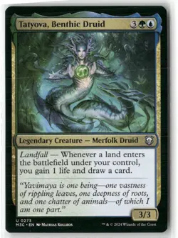 Tatyova Benthic Druid Commander Modern Horizons 3 Magic NM - Image 1