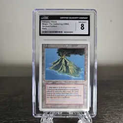 1994 MTG Magic: The Gathering Cgc 8 Volcanic Island Revised TCG Dual Land - Image 1