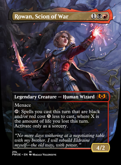 Custom Art MTG Top cEDH Deck, Rowan, Scion of War - Image 1