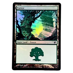 Forest 246 Foil Land Scars of Mirrodin Magic The Gathering MTG LP - Image 2