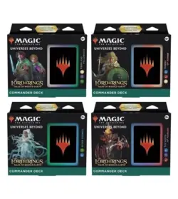 Magic MTG Lord of the Rings: Tales Middle-earth COMMANDER DECK 4x set DENTED - Image 1