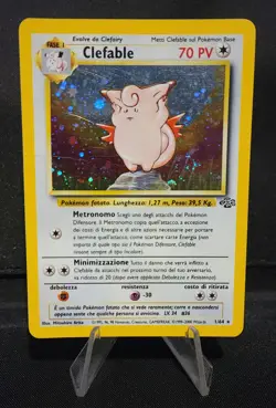 Pokemon TCG Clefable Jungle 1/64 Holo Unlimited Holo Rare Italian Heavily Played - Image 1