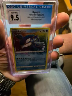 CGC 9.5 (10) Gem Mint Kyogre Amazing Rare Japanese Shiny Star V Pokemon 036/190 - Image 4