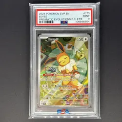 Pokemon Eevee #173 Pokemon Center Scarlet & Violet Promo PSA 9 MINT - Image 1