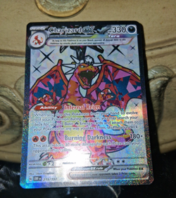 🔥TCG Pokemon Charizard ex 215 SV03 Obsidian Flames holo Illustration Rare - Image 1