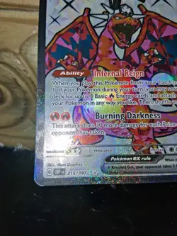 🔥TCG Pokemon Charizard ex 215 SV03 Obsidian Flames holo Illustration Rare - Image 2