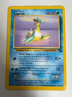 Lapras - 25/62 - Fossil Unlimited Non-Holo Rare WOTC Pokemon TCG - Image 1