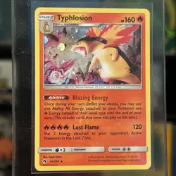 TYPHLOSION COSMOS HOLO #42 Pokemon Lost Thunder - Australia Exclusive Promo - LP - Image 1