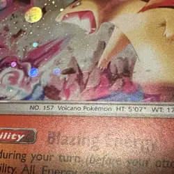 TYPHLOSION COSMOS HOLO #42 Pokemon Lost Thunder - Australia Exclusive Promo - LP - Image 3