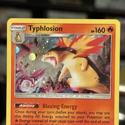 TYPHLOSION COSMOS HOLO #42 Pokemon Lost Thunder - Australia Exclusive Promo - LP - Image 4