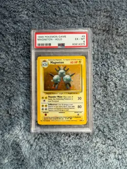 1999 Pokemon Game Magneton Holo #9 PSA 6 - Image 1