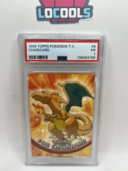 1999 Topps Pokemon T.V. Charizard #6 PSA 1 PR - Image 1