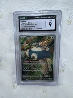 CGC 9 Snorlax SVP 051 151 ETB Black Star Promo Pokemon TCG - Image 1