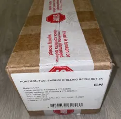 2021 Pokemon Sword & Shield Chilling Reign Factory Sealed Booster Box Case - Image 1