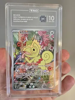 Kecleon Surging Sparks #213 Illustration Rare Pokemon TAG 10 Gem Mint 213/191 - Image 3
