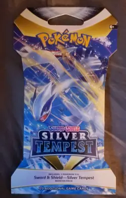 Silver Tempest Sleeved Booster Pack Sword&Shield Pokemon TCG *NEW* - Image 1