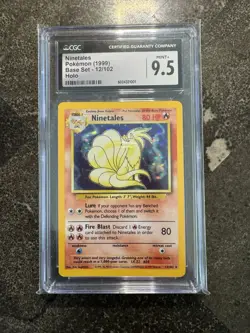 Ninetales Pokemon (1999) Base Set - 12/102 Holo CGC MINT+ 9.5 - Image 1